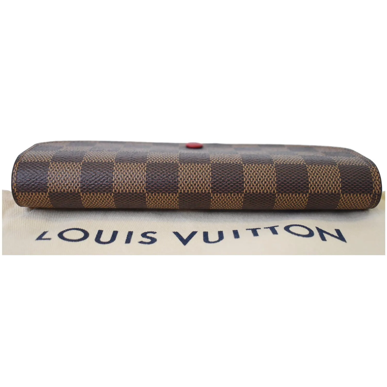 LOUIS VUITTON Damier Ebene Sarah Wallet Brown