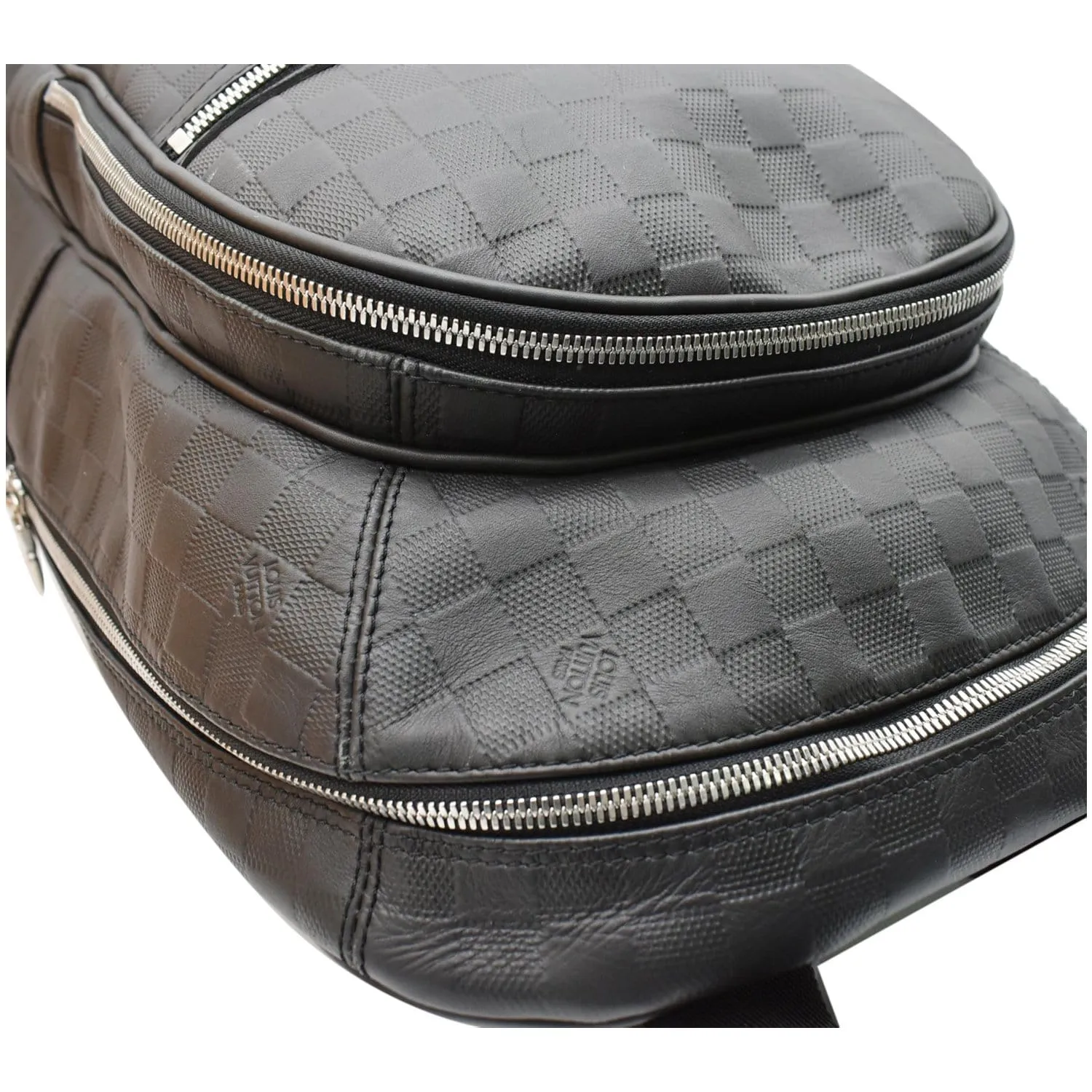 LOUIS VUITTON Michael Damier Infini Leather Backpack Bag Black