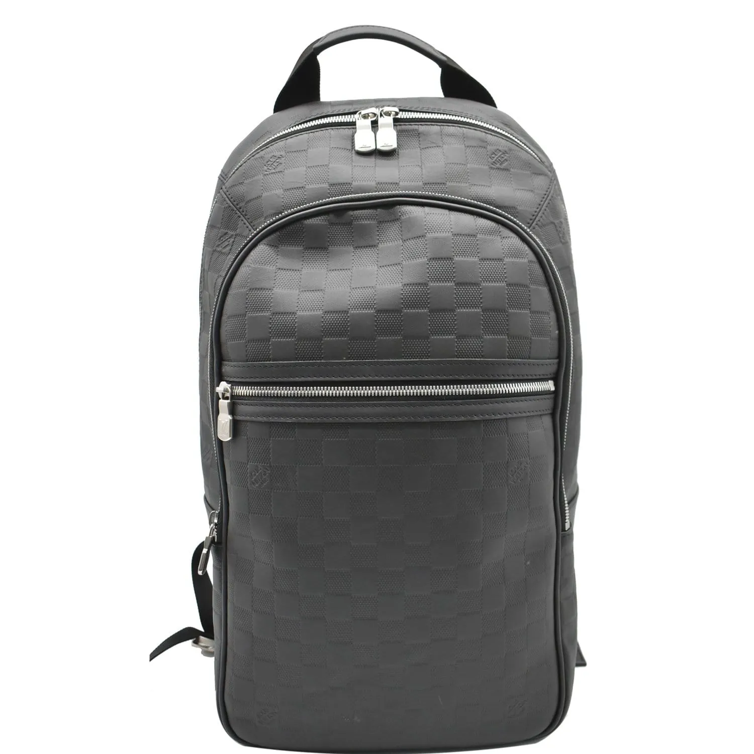 LOUIS VUITTON Michael Damier Infini Leather Backpack Bag Black