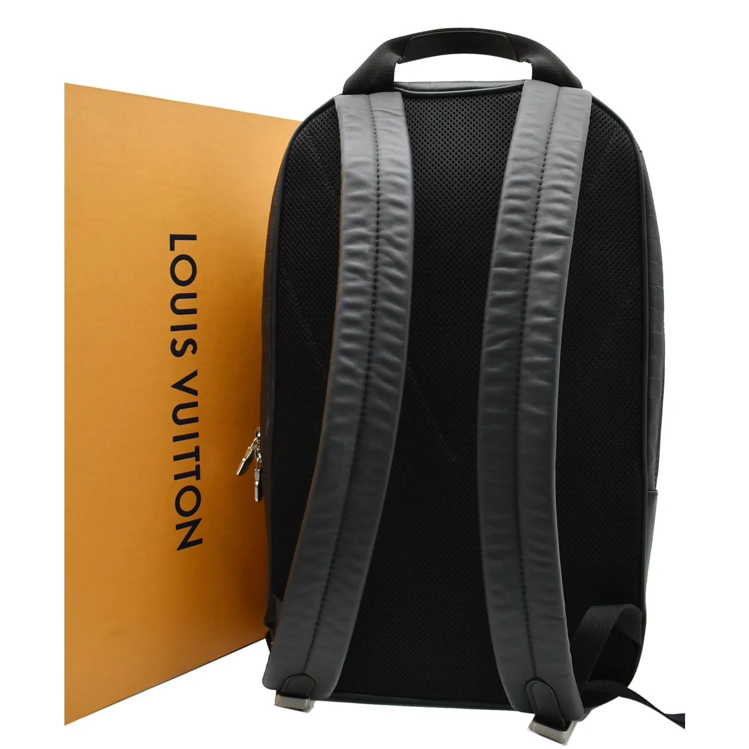 LOUIS VUITTON Michael Damier Infini Leather Backpack Bag Black