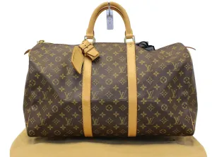 LOUIS VUITTON Monogram Canvas Keepall 50 Travel Bag