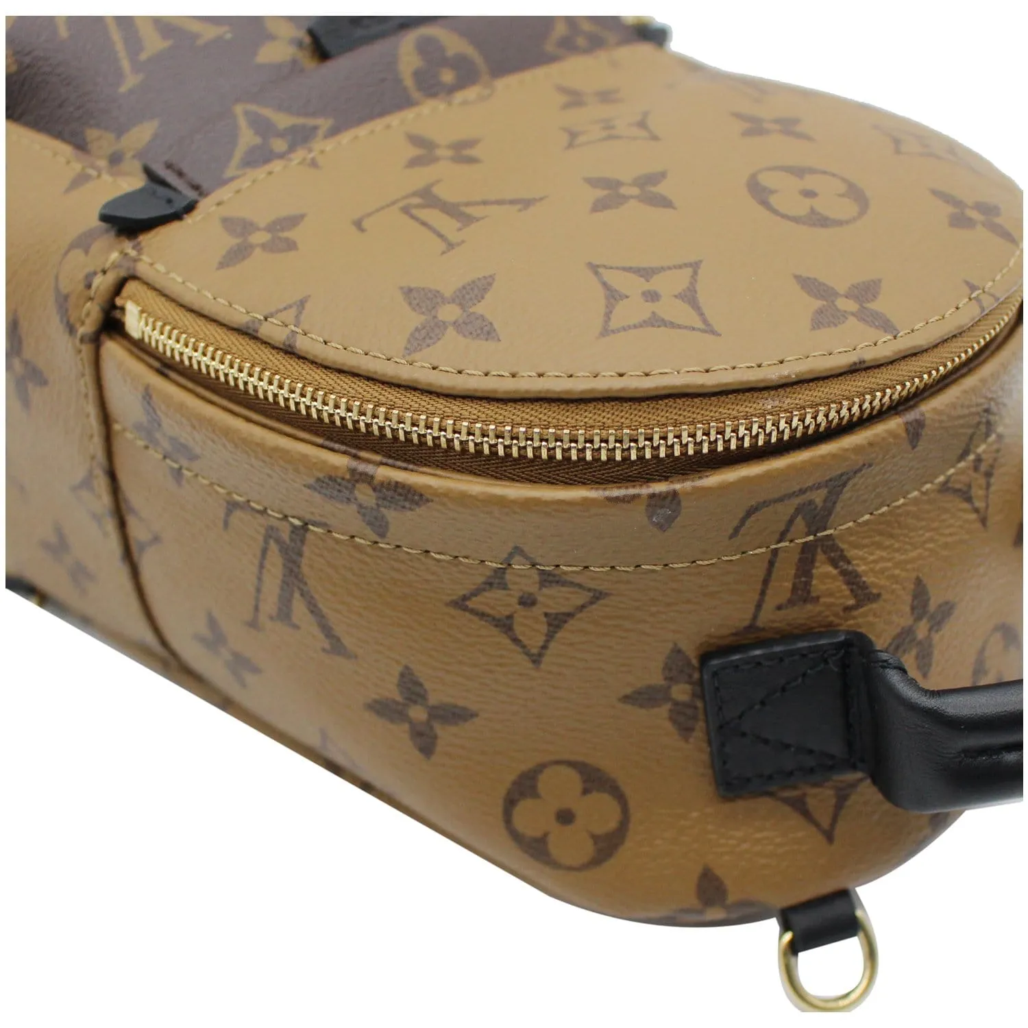LOUIS VUITTON Palm Springs Mini Monogram Reverse Canvas Backpack Brown