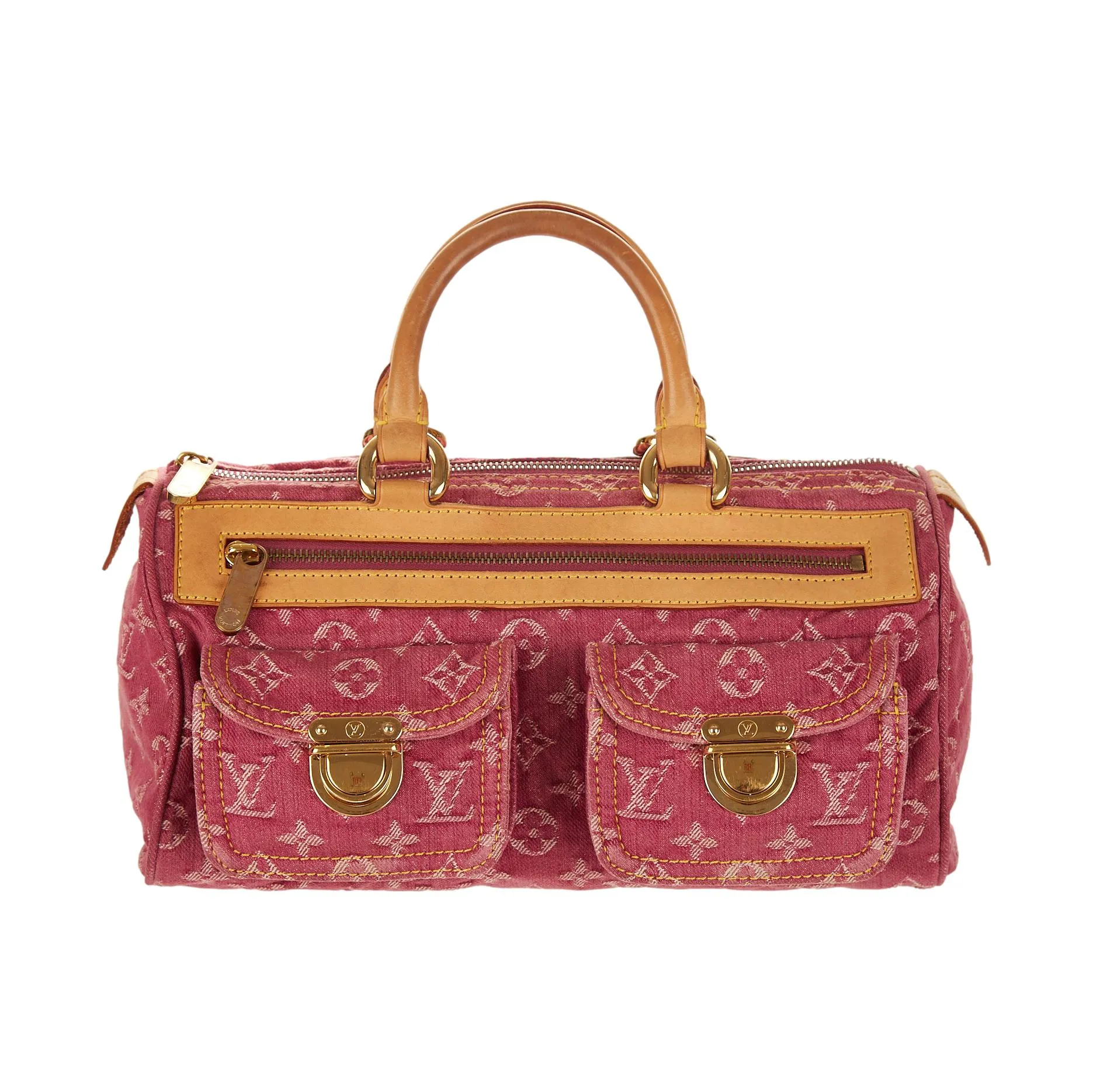 Louis Vuitton Pink Denim Neo Speedy Shoulder Bag