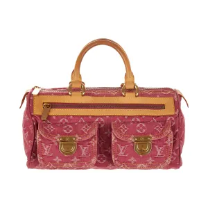 Louis Vuitton Pink Denim Neo Speedy Shoulder Bag