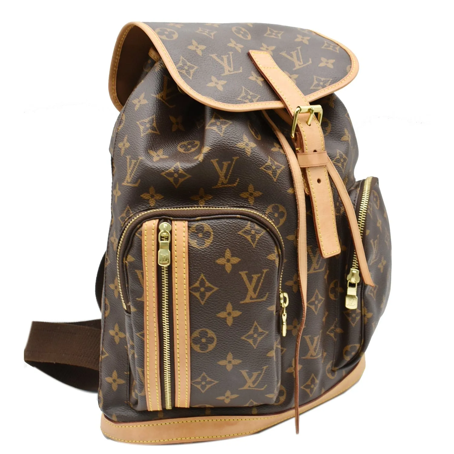 LOUIS VUITTON Sac A Dos Bosphore Monogram Canvas Backpack Bag Brown