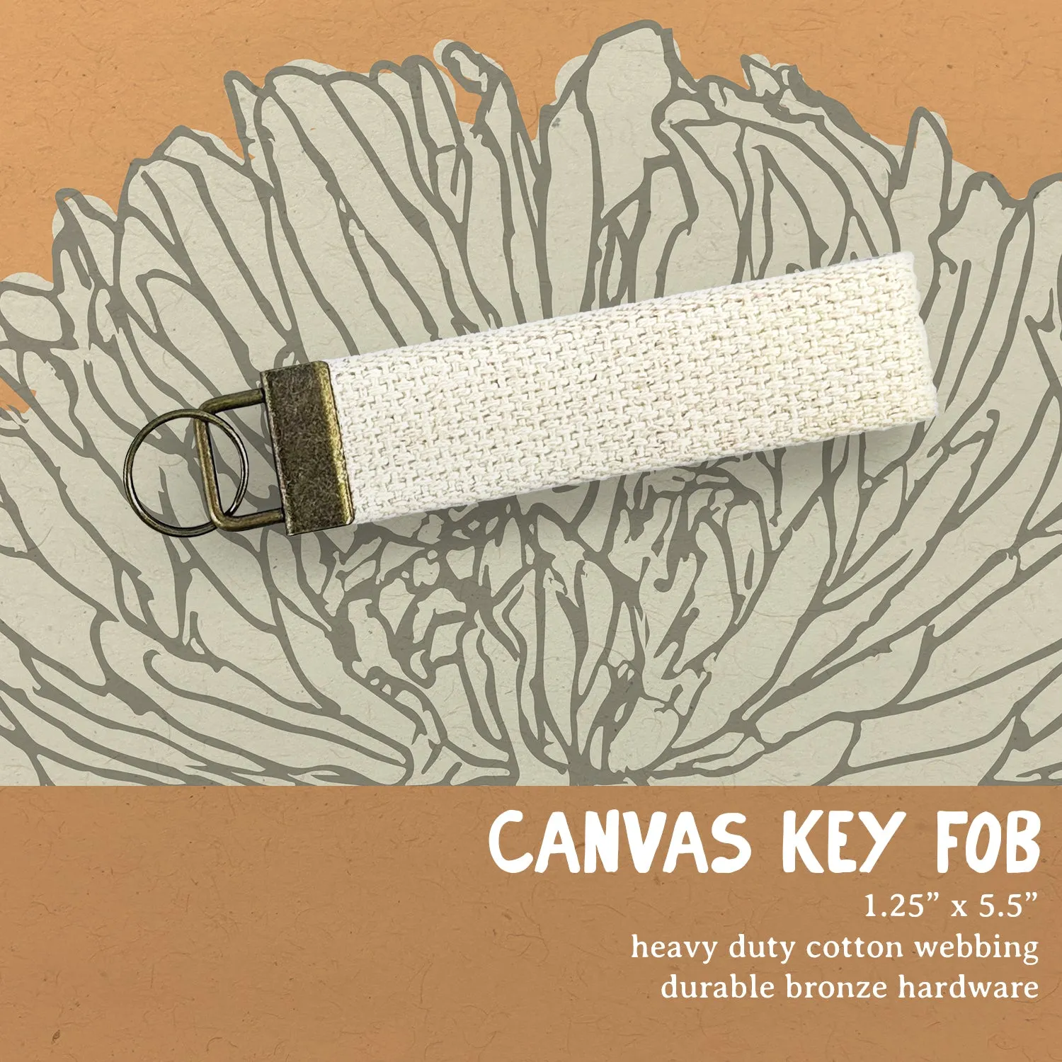 Lucky - St. Patrick's Day Canvas Key Fob