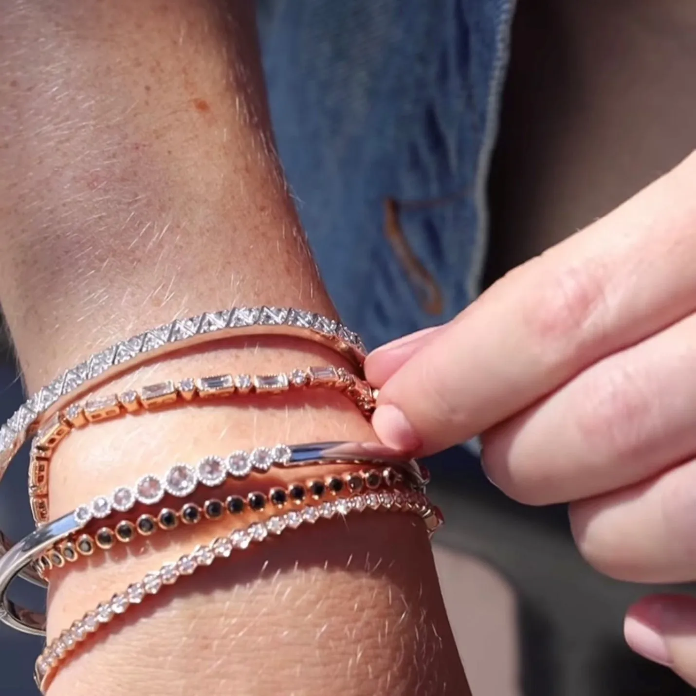 Lucy White Diamond Bracelet