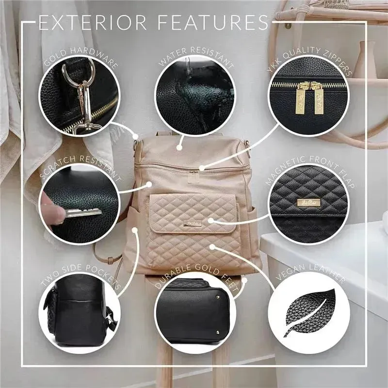 Luli Bebe - Mochila Monaco Fraldas, Branco Pérola 