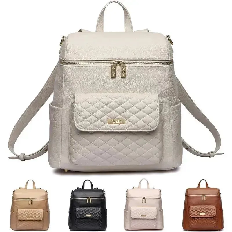 Luli Bebe - Mochila Monaco Fraldas, Branco Pérola 