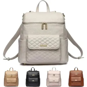 Luli Bebe - Mochila Monaco Fraldas, Branco Pérola 