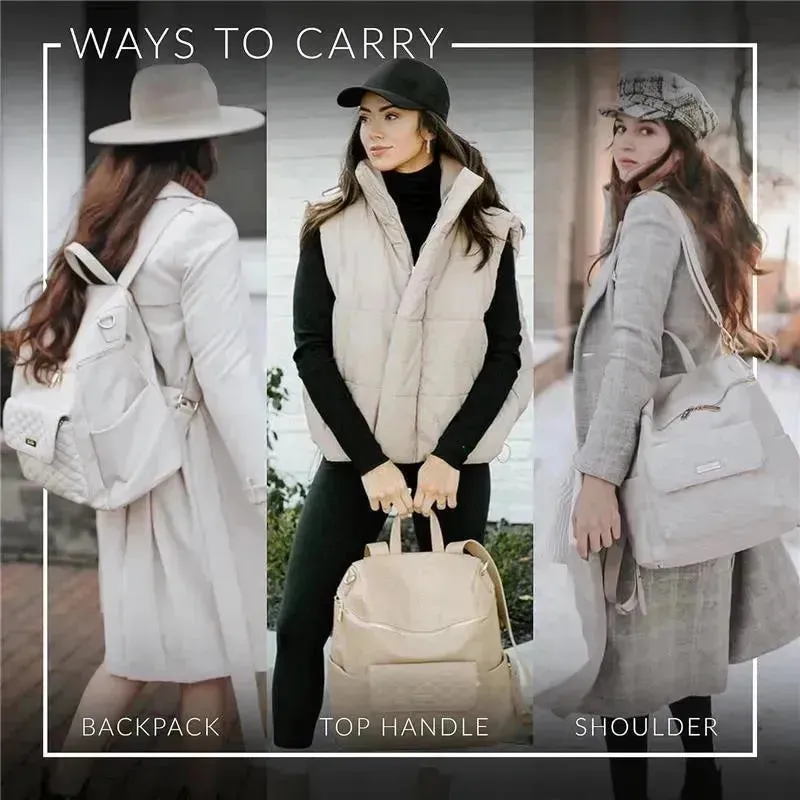 Luli Bebe - Mochila Monaco Fraldas, Latte-Brown 