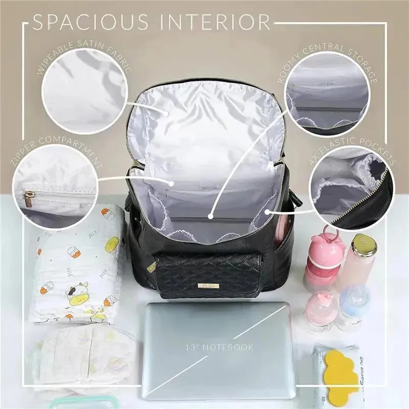 Luli Bebe - Mochila Monaco Fraldas, Latte-Brown 