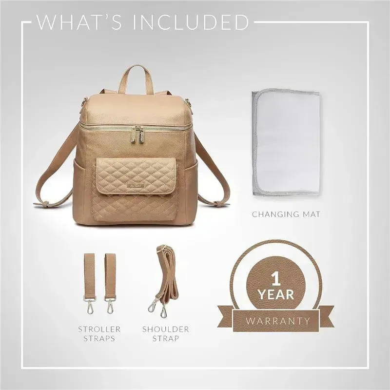 Luli Bebe - Mochila Monaco Fraldas, Latte-Brown 