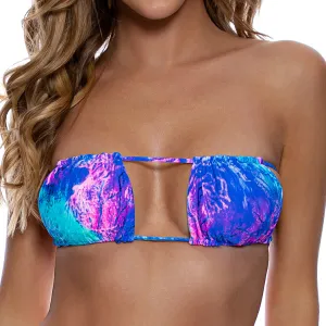 LULI REEF - Reversible Multiway Scrunched Cup Bandeau Top