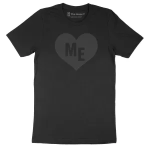 Maine Black on Black Heart