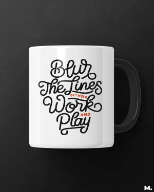 Make work playful printed mugs