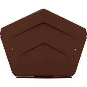 Manthorpe Dry Verge Pointed Ridge End Cap - Brown