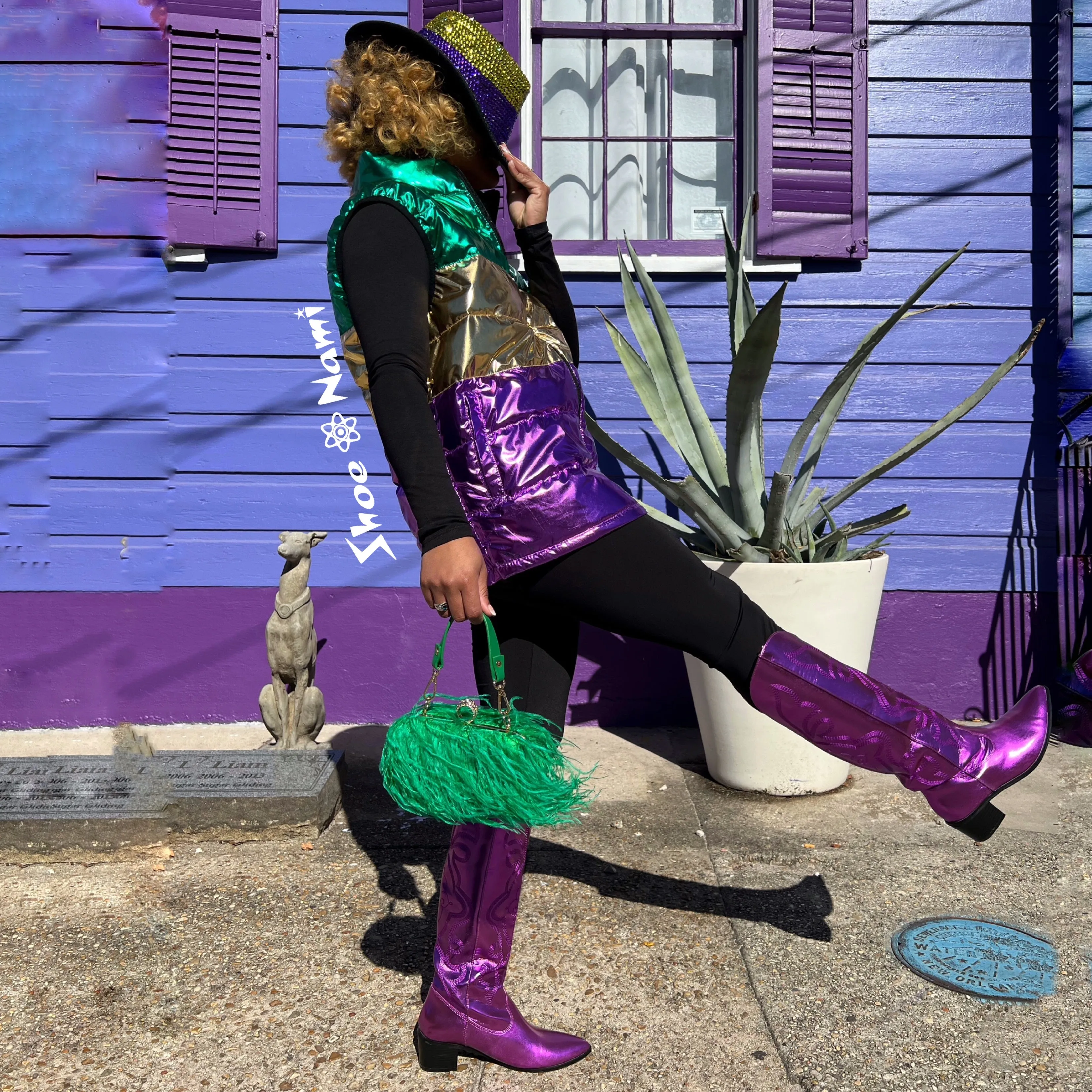 MARDI GRAS MADNESS PUFFER VEST/2024 Multi