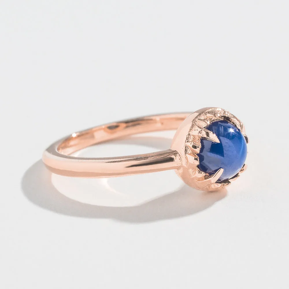 MATRIX HALO RING | 14K GOLD  | STAR SAPPHIRE