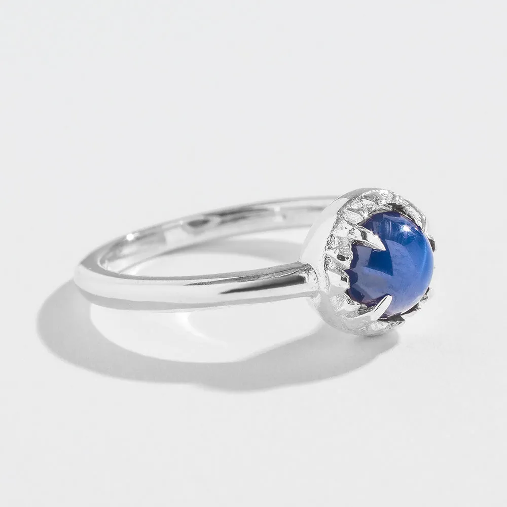 MATRIX HALO RING | 14K GOLD  | STAR SAPPHIRE