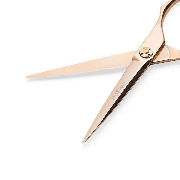 Matsui Offset Drop Handle Shear Thinner Combo - Rose Gold