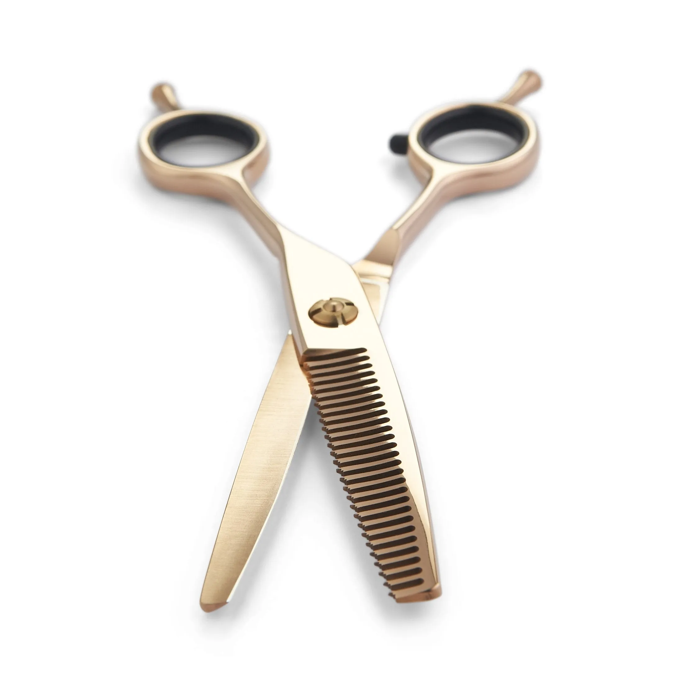 Matsui Offset Drop Handle Shear Thinner Combo - Rose Gold