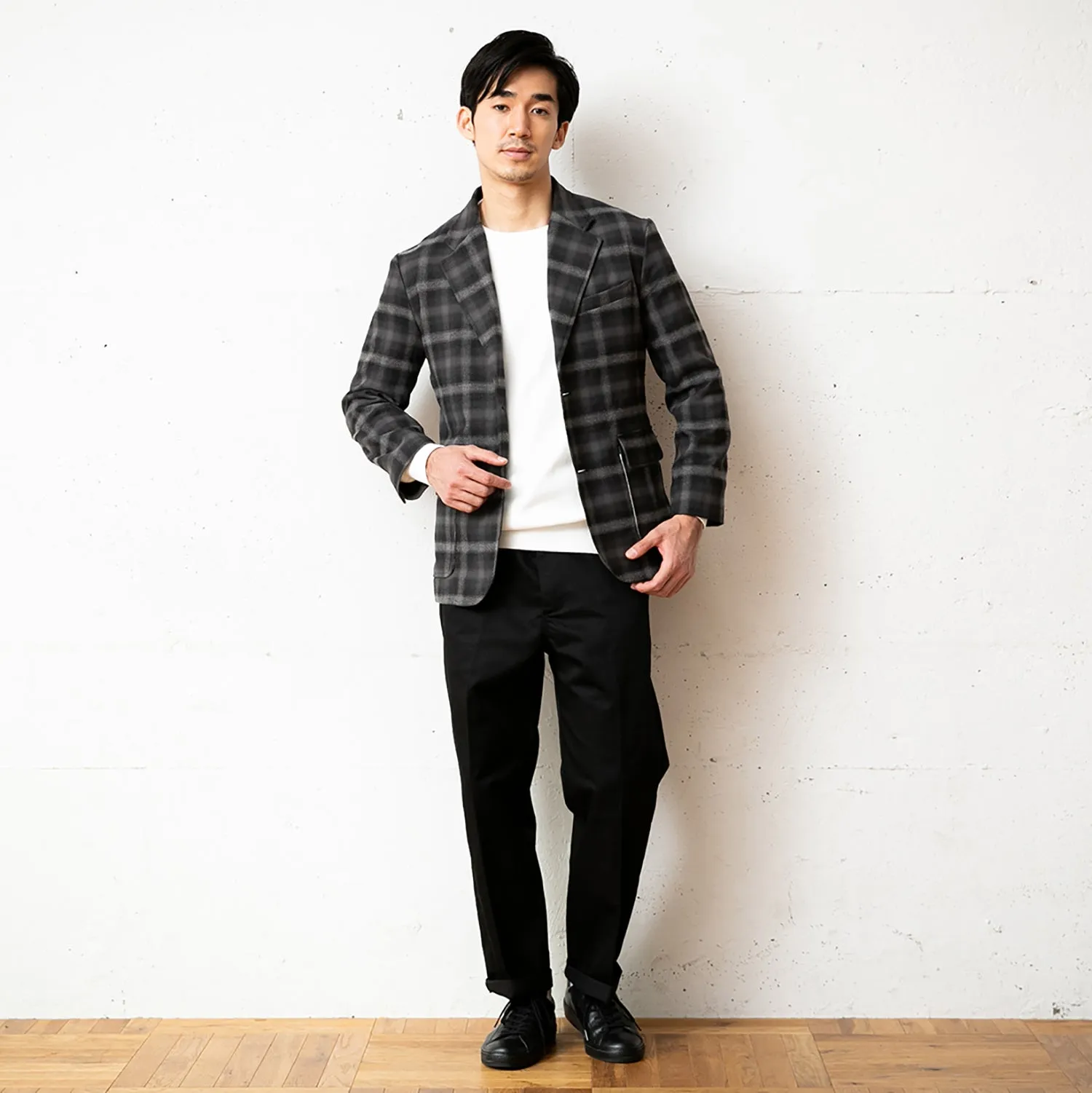 melple | メイプル　Begin別注 オンブレチェック ビーチテイラー2Bジャケット