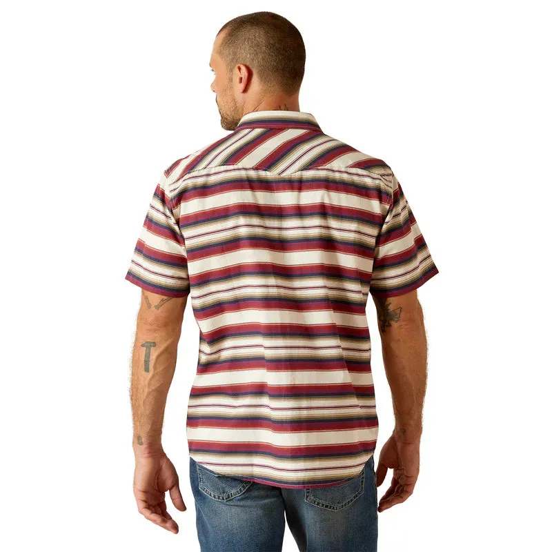 Men's Ariat HADEN SANDSHELL RETRO FIT SHORT SLEEVE WESTERN SNAP SHIRT