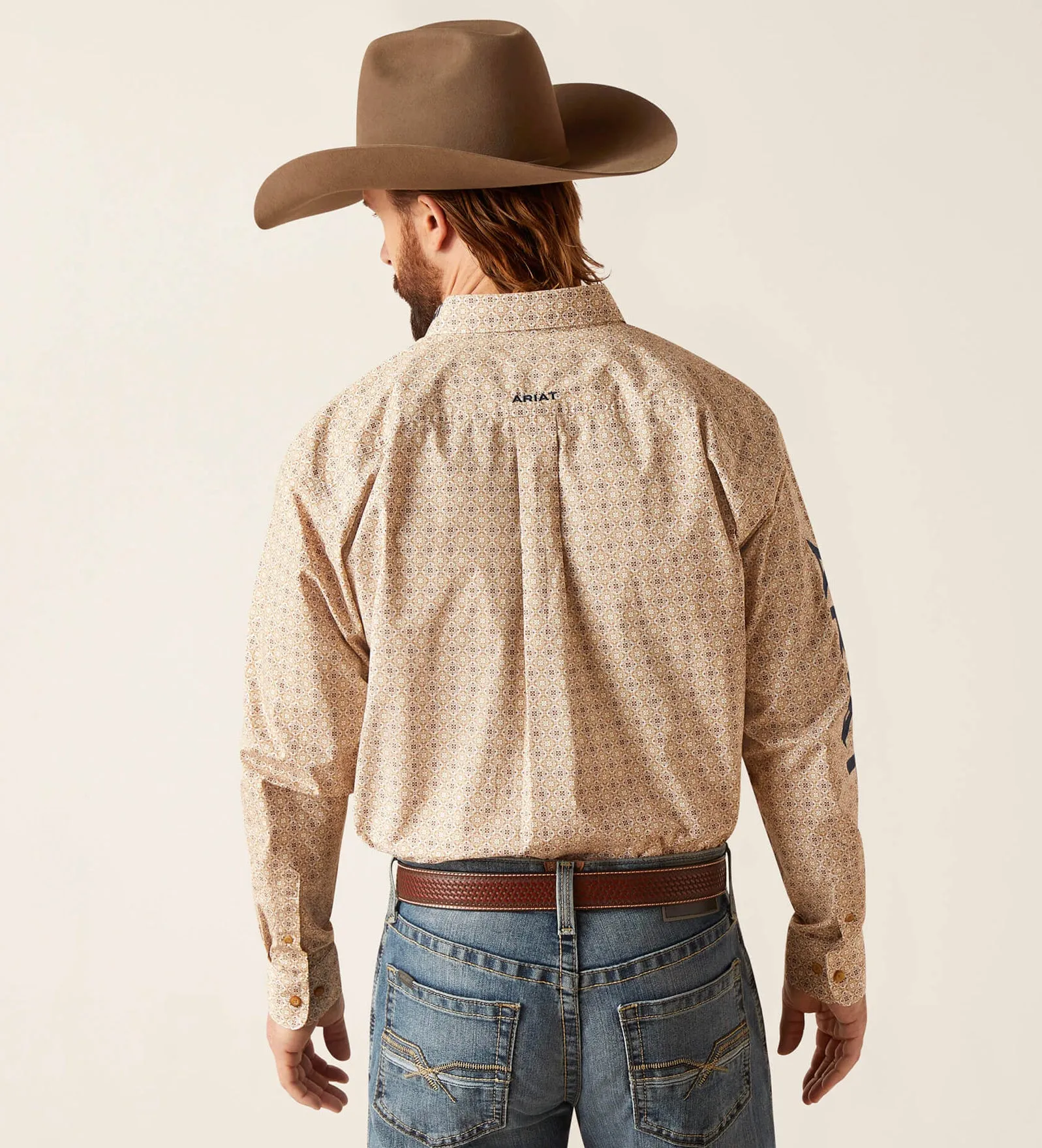 Men’s Ariat White Team Conrad Classic Fit Shirt