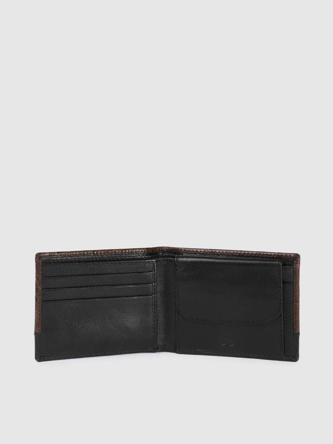 Men's Brown Textured Card Holder