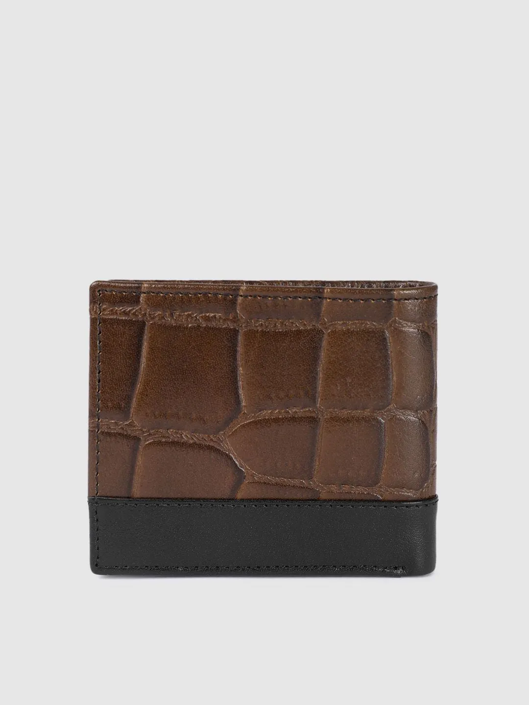 Men's Brown Textured Card Holder