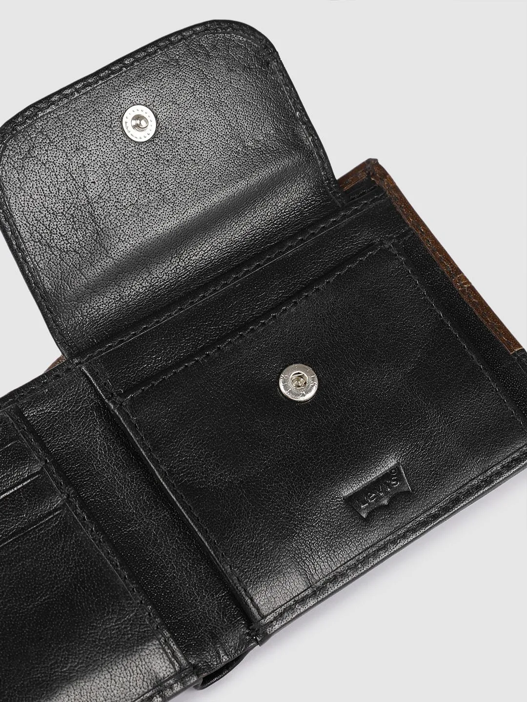 Men's Brown Textured Card Holder