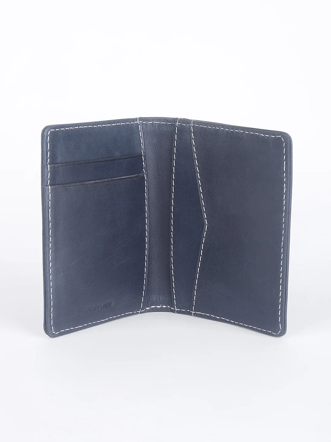 Men's Navy Solid Card Holder