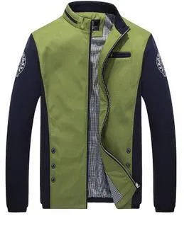 Men's Sleek Zip Up Fashion Coat