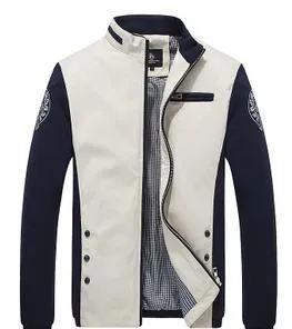 Men's Sleek Zip Up Fashion Coat