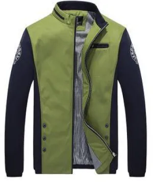 Men's Sleek Zip Up Fashion Coat