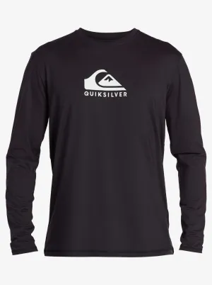 Mens Solid Streak Long Sleeve UPF 50 Surf T-Shirt