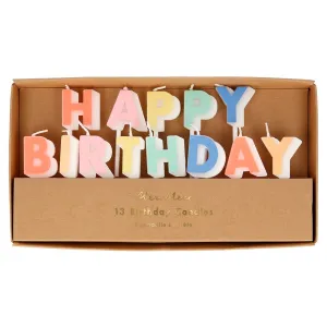 Meri Meri - "Happy Birthday" - Candle Set