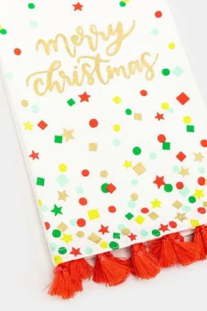 Merry Christmas Cotton Guest Towel