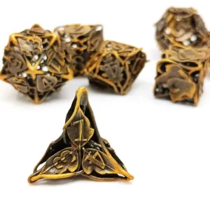 Metal Hollow Seven-leaf Pointed Dice
