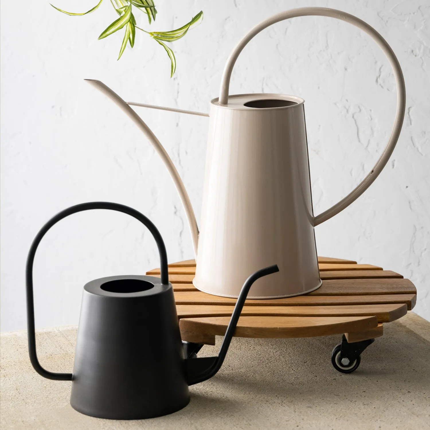 Metal Watering Can, Cream,4ewc049