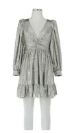 Metallic foil dress
