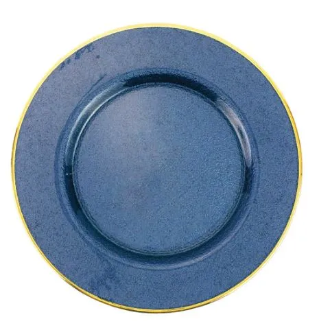 Metallic Glass Sapphire Charger