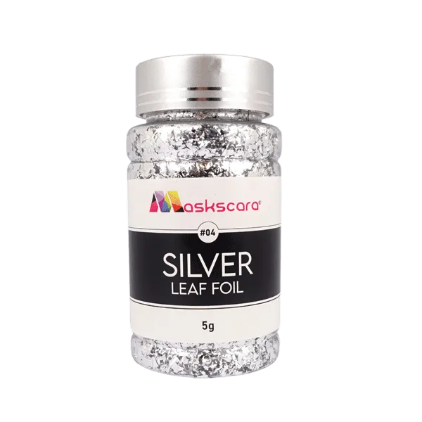 Metallic Leaf Foil pots - 5G Silver