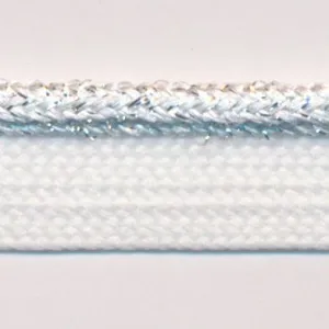 Metallic Piping #01 Silver & White