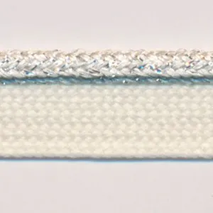Metallic Piping #106 Silver & Ivory