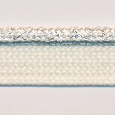 Metallic Piping #106 Silver & Ivory