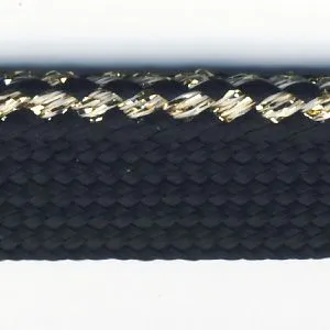 Metallic Piping #3 Gold & Black