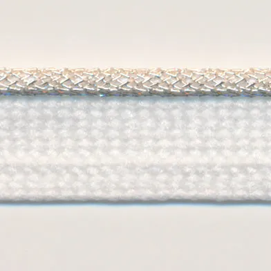 Metallic Piping #4 Silver & White