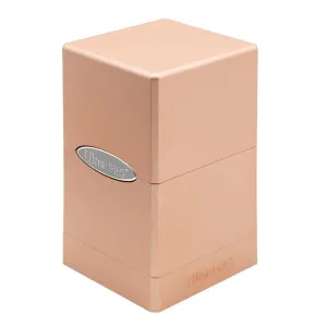 Metallic Rose Gold Satin Tower Deck Box